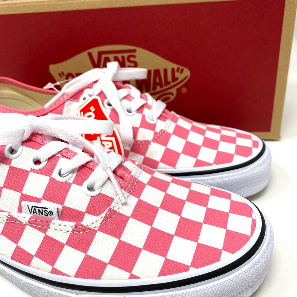 🌸Sale🌸 VANS Authentic Checkerboard Pink Rose Canvas Sneaker Womens VN0A348A3YC - Picture 8 of 11